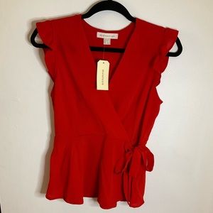 Red dress cross shirt